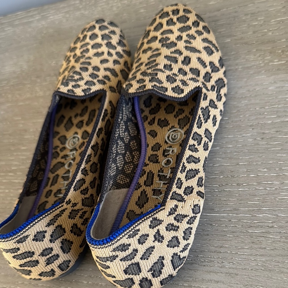 Rothy's Brown and Black Animal Print Flats- Unworn - Picture 6 of 6